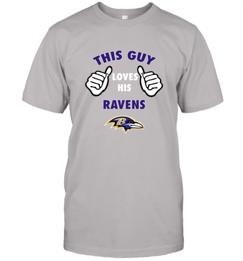 tp6z this guy loves his baltimore ravens jersey t shirt 60 front ash