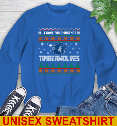 NBA Basketball All I Want For Christmas Is Minnesota Timberwolves 35