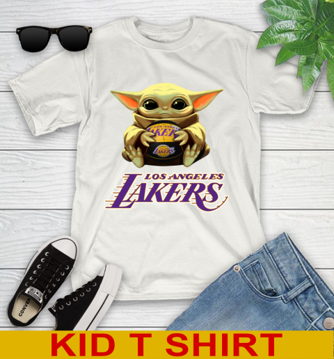 NBA Basketball Los Angeles Lakers Star Wars Baby Yoda Shirt 101