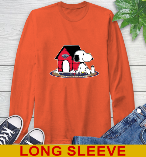 NBA Basketball New Orleans Pelicans Snoopy The Peanuts Movie Shirt Long Sleeve T-Shirt 5