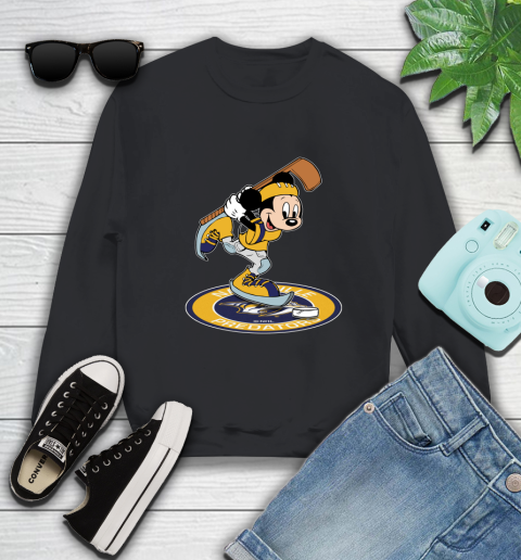 NHL Hockey Nashville Predators Cheerful Mickey Disney Shirt Sweatshirt