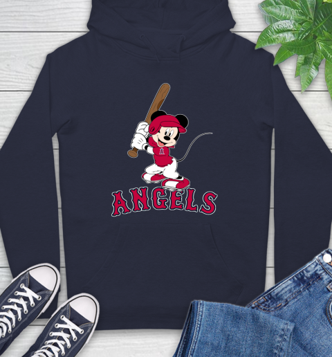 MLB Baseball Los Angeles Angels Cheerful Mickey Mouse Shirt Hoodie 4
