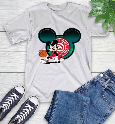 NBA Atlanta Hawks Mickey Mouse Disney Basketball T-Shirt 12