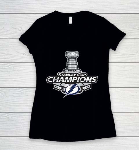 Tampa Bay Lightning Champs Stanley Cup 2020 2021 Women's V-Neck T-Shirt