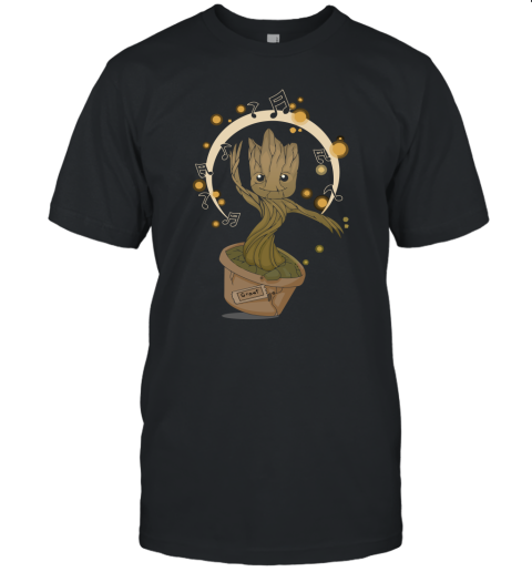 Baby Groot Dancing To Music Guardians of the Galaxy Shirts