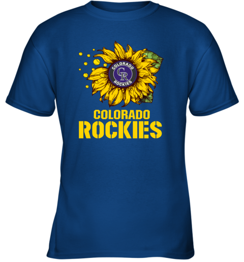 Colorado Rockiers Sunflower MLB Baseball Youth T-Shirt