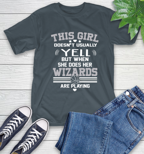 Washington Wizards NBA Basketball I Yell When My Team Is Playing T-Shirt 10