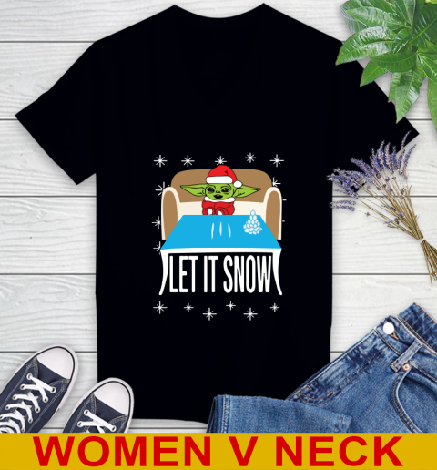 Christmas Baby Yoda And Cocaine Let It Snow Star Wars Shirts 73