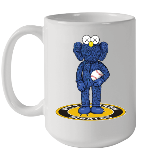MLB Baseball Pittsburgh Pirates Kaws Bff Blue Figure Shirt Ceramic Mug 15oz
