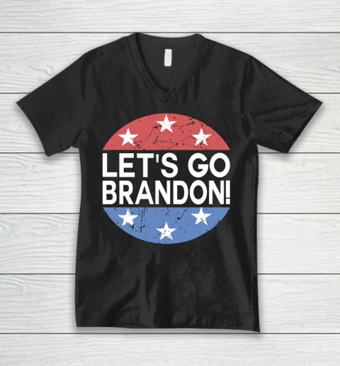 Let's Go Brandon Funny FJB 2021 V-Neck T-Shirt