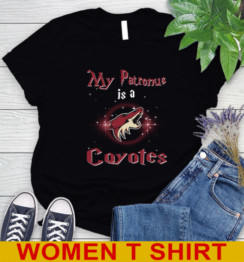NHL Hockey Harry Potter My Patronus Is A Arizona Coyotes Women's T-Shirt