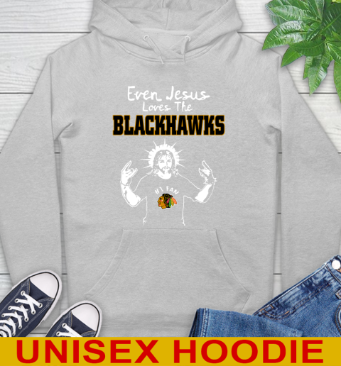 Chicago Blackhawks NHL Hockey Even Jesus Loves The Blackhawks Shirt Hoodie 6