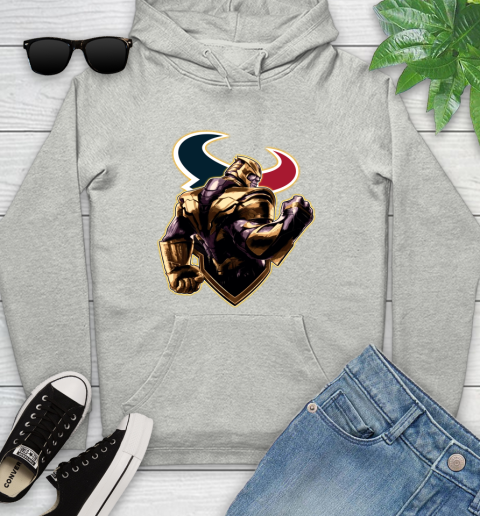 NFL Thanos Avengers Endgame Football Sports Houston Texans Youth Hoodie