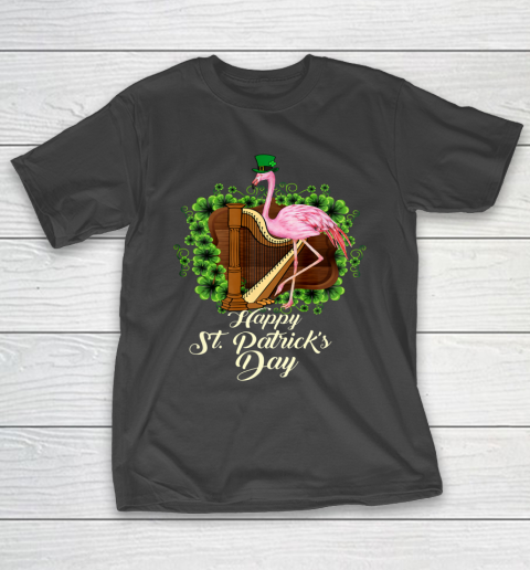 Irish Flamingo Green Saint Patrick Day Lucky St Pattys T-Shirt