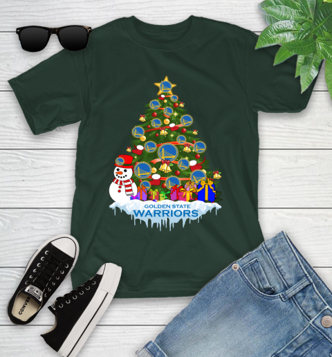 Golden State Warriors Merry Christmas NBA Basketball Sports Youth T-Shirt 5