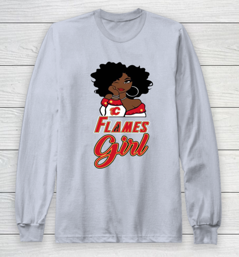 Calgary Flames Girl NHL Long Sleeve T-Shirt 6