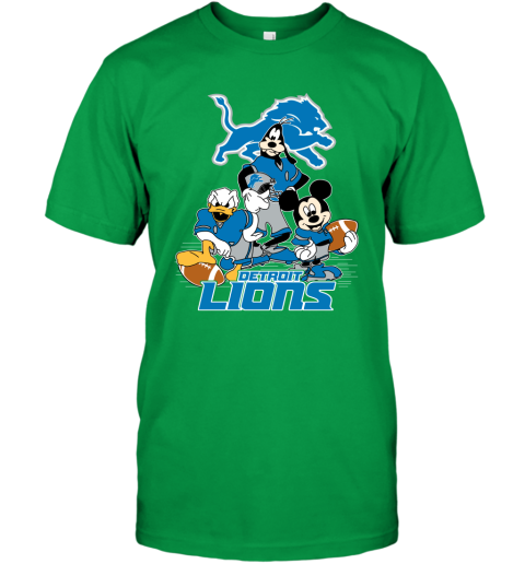 NFL Detroit Lions Mickey Mouse Disney Football T Shirt Youth