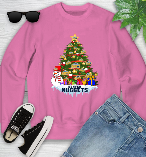 Denver Nuggets Merry Christmas NBA Basketball Sports Youth Sweatshirt 7