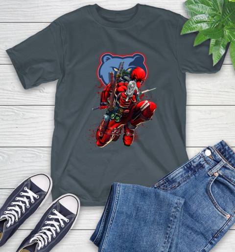 NBA Deadpool Marvel Comics Sports Basketball Memphis Grizzlies T-Shirt 9