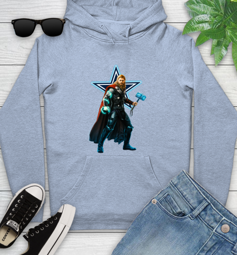 NFL Thor Avengers Endgame Football Dallas owboys Youth Hoodie 10