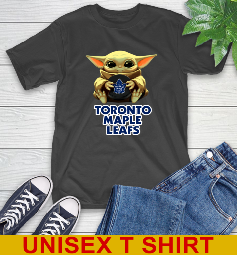 NHL Hockey Toronto Maple Leafs Star Wars Baby Yoda Shirt 2