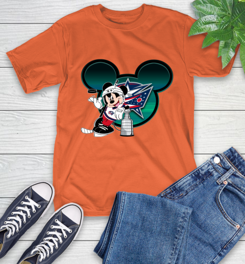 NHL Columbus Blue Jackets Stanley Cup Mickey Mouse Disney Hockey T Shirt T-Shirt 5