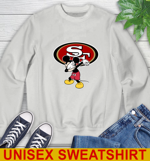 San Francisco 49ers NFL Football Dabbing Mickey Disney Sports Sweatshirt 5