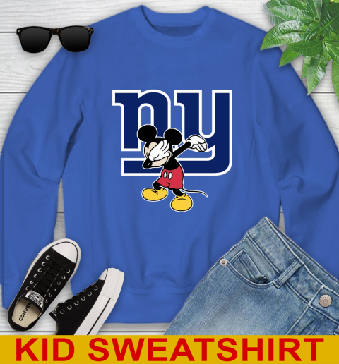 New York Giants NFL Football Dabbing Mickey Disney Sports Youth Sweatshirt 7