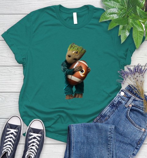 NFL Groot Guardians Of The Galaxy Football Sports Washington Redskins Women's T-Shirt 12