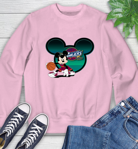 NBA Cleveland Cavaliers Mickey Mouse Disney Basketball Sweatshirt 9
