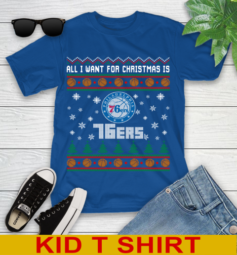 NBA All I Want For Christmas Is Philadelphia 76ers Basketball Sports 106