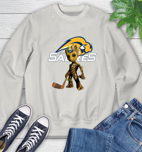 Buffalo Sabres NHL Hockey Groot Marvel Guardians Of The Galaxy Sweatshirt 12