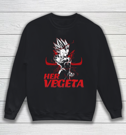 Super Saiyan Vegeta Couple Her Vegeta Dragon Ball Sweatshirt