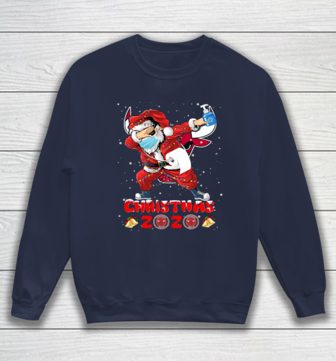 Chicago Bulls Funny Santa Claus Dabbing Christmas 2020 NBA Sweatshirt 2