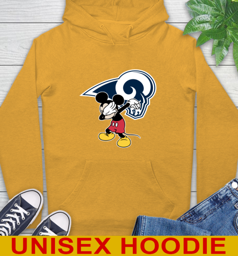 Los Angeles Rams NFL Football Dabbing Mickey Disney Sports Hoodie 3