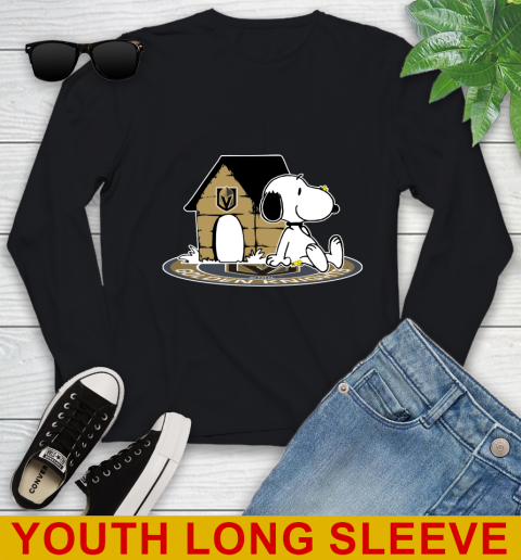 NHL Hockey Vegas Golden Knights Snoopy The Peanuts Movie Shirt Youth Long Sleeve 2