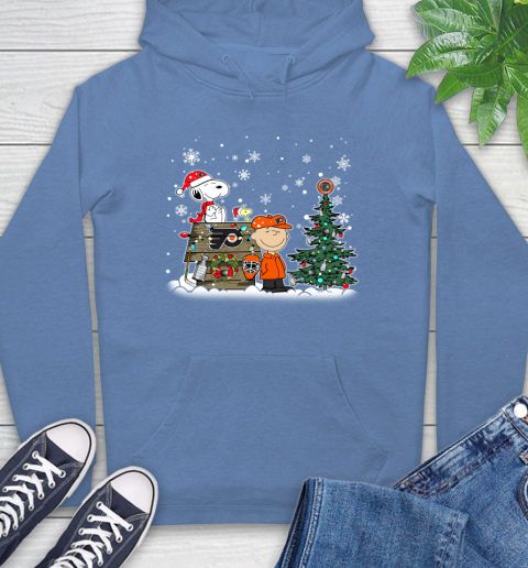 NHL Philadelphia Flyers Snoopy Charlie Brown Woodstock Christmas Stanley Cup Hockey Hoodie 11