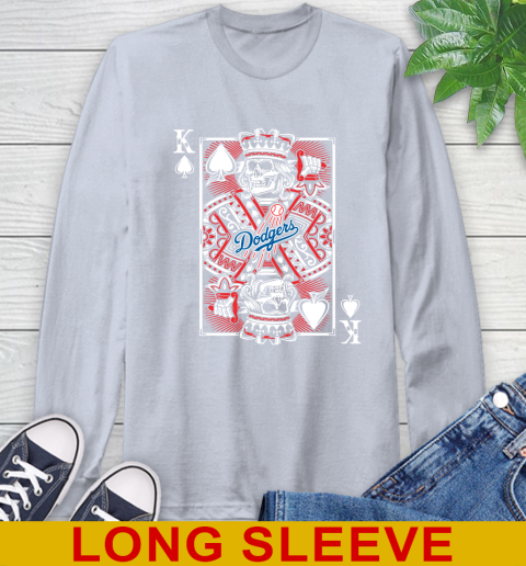 Los Angeles Dodgers MLB Baseball The King Of Spades Death Cards Shirt Long Sleeve T-Shirt 6