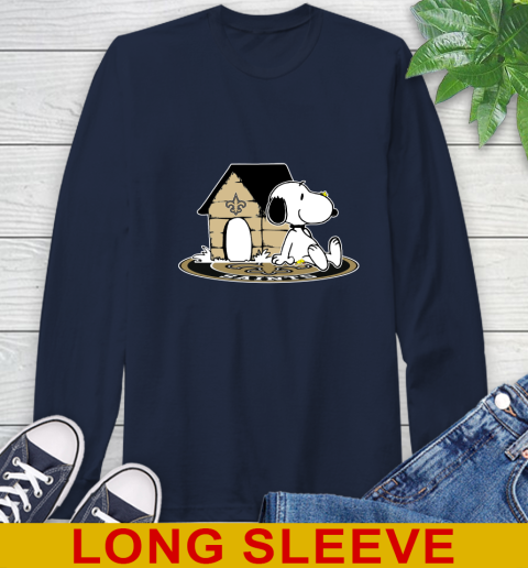 NFL Football New Orleans Saints Snoopy The Peanuts Movie Shirt Long Sleeve T-Shirt 4