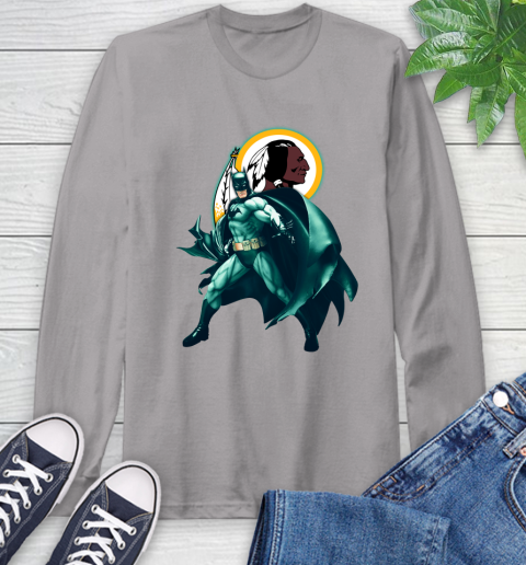 NFL Batman Football Sports Washington Redskins Long Sleeve T-Shirt 6