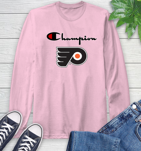 NHL Hockey Philadelphia Flyers Champion Shirt Long Sleeve T-Shirt 8