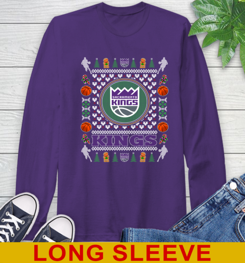 Sacramento Kings Merry Christmas NBA Basketball Loyal Fan Long Sleeve T-Shirt 5