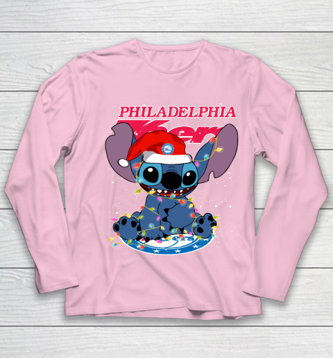 Philadelphia 76ers NBA noel stitch Basketball Christmas Youth Long Sleeve 6