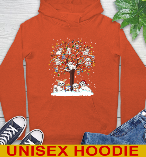 Maltese dog pet lover light christmas tree shirt 16