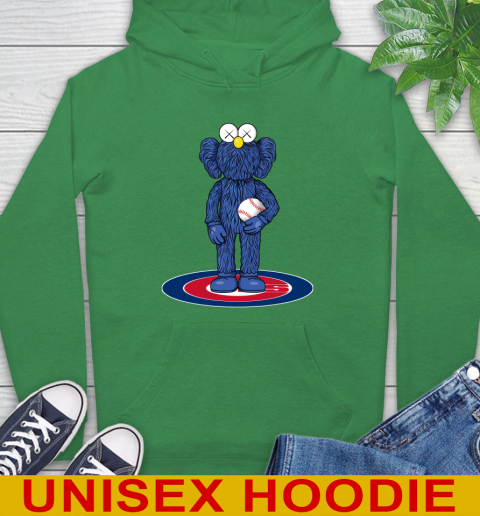 MLB Baseball Chicago Cubs Kaws Bff Blue Figure Shirt Hoodie 8