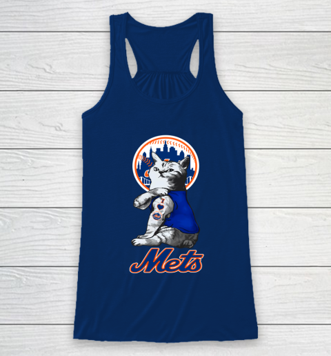 MLB Baseball My Cat Loves New York Mets Racerback Tank 6