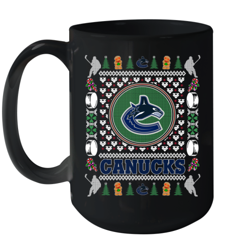 Vancouver Canucks Merry Christmas NHL Hockey Loyal Fan Ceramic Mug 15oz