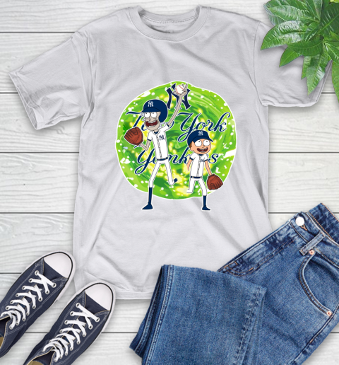 MLB New York Yankees Rick And Morty Baseball Sports T-Shirt 12