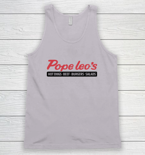 Pope Leo's Hot Dogs Beef Burgers Salads Tank Top 2