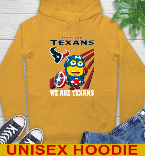 NFL Football Houston Texans Captain America Marvel Avengers Minion Shirt Hoodie 2